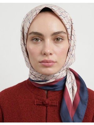 Bushu Karo Monogram Twill Eşarp