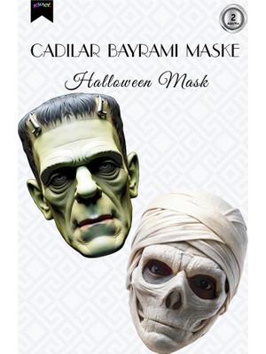 Vipfoni Halloween Maske Seti 2'li -No:3