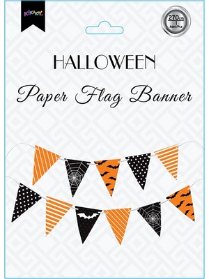 Vipfoni Halloween Temalı Üçgen Flama Bayrak Set