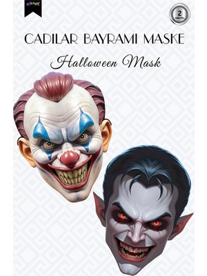 Vipfoni Halloween Maske Seti 2'li -No:2