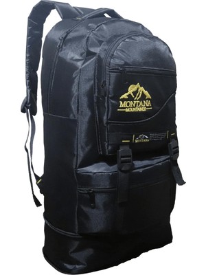 Montana 55+10 Litre Körüklü Su Geçirmez Çok Gözlü Okul-Kampçı-Seyahat-Dağcı-Outdoor Sırt Çantası