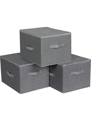 Songmics Songmıcs Kapaklı Saklama Kutuları, 3'lü Set RYZB03G