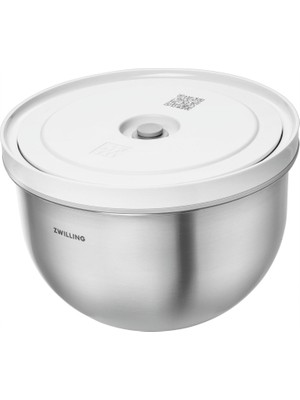 Zwilling Zwıllıng Fresh & Save Bowls Vakumlu Saklama Kabı, M, 18 Santimetre, Paslanmaz Çelik, Metalik Gri