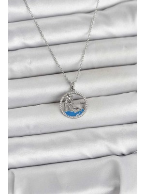 Bin1çeşit Zirkon Taşlı Deniz Temalı Kadın Kolye 1 Adet