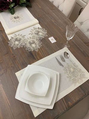 Çelik - Ticaret 13 Parça Amerikan Servis Takımı Krem