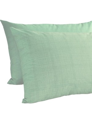 Bemy Ticaret Turca-Ranforce 2'li Yastık Kılıfı 50X70 cm Mint (Mint / 50 x 70)