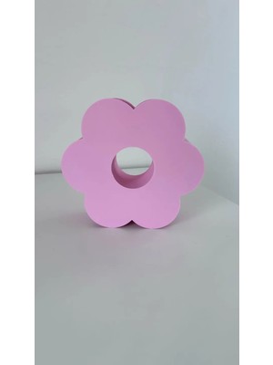 Çelik - Ticaret 3D Baskı Çiçek Formlu Vazo Sakura Çiçeği Şeklinde Dekoratif Modern Çiçek Vazosu Pembe