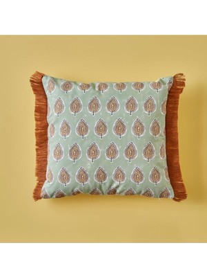 Bemy Ticaret Maison Indian Elegance Püsküllü Kırlent Kılıfı (43X43 Cm)