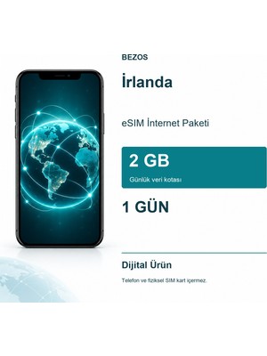 Çelik - Ticaret Irlanda Esım Internet Paketi Günlük 2 GB 1 Gün