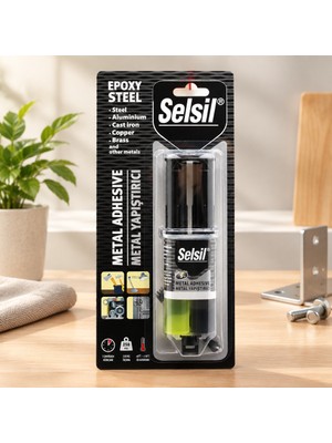 Çelik - Ticaret Epoksi Yapıştırıcı Şırınga - Metal Ahşap Plastik Için