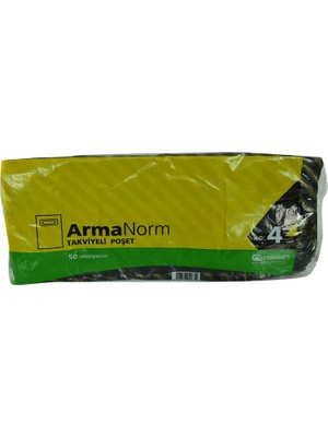 Colezium Armanorm Takviyeli Çanta Poşet  Desen Renk 40X50 50 Adet No:4