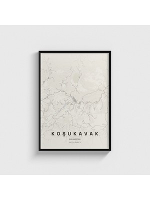 Domirus Koşukavak (Krumovgrad), Bulgaristan Şehir Haritası Tablo Çerçeveli Poster Duvar Dekorasyonu