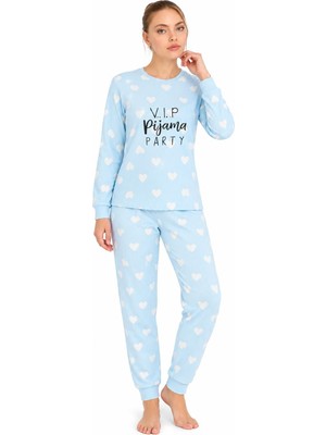 Royam Seamlife Kadın Pamuklu Kışlık Termal Uzun Kollu Pijama Takımı
