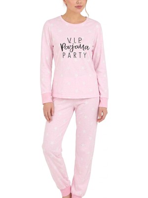 Royam Seamlife Kadın Pamuklu Kışlık Termal Uzun Kollu Pijama Takımı