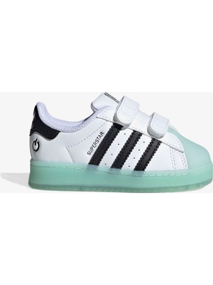 adidas Superstar Led Lights Comfort Closure Bebek Yeşil Beyaz Led Işıklı Spor Ayakkabı.-