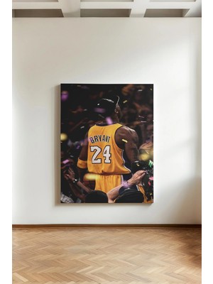 Kanvaspera Kobe Bryant 24 - Kanvas Tablo - Lakers Basketbol Efsanesi Duvar Dekoru