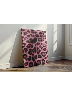 Kanvaspera Tüy Deseni Leopar, Zebra, Kaplan - Kanvas Tablo - Vahşi Doğa, Safari ve Hayvan Temalı Duvar Dekoru