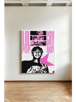 Kanvaspera Lil Peep Cry Baby - Kanvas Tablo - Lil Peep, Rap Müzik, Pop Art Tablo, Retro Poster