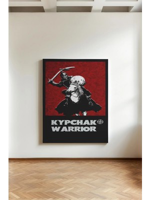 Kanvaspera Kypchak Warrior - Kanvas Tablo - Kıpçak Türk Savaşçısı, Askeri Sanat, Güç ve Tarihi Illüstrasyon