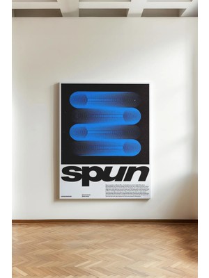 Kanvaspera Spun Abstract - Kanvas Tablo - Bauhaus Desing, Retro, Grafik Illüstrasyon - Salon ve Ofis - Duvar Dekoru