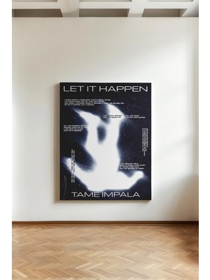 Kanvaspera Tame Impala Currents - Kanvas Tablo - Müzik Posteri Tablosu - Retro Ofis ve Salon - Duvar Dekoru