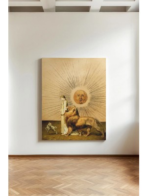 Kanvaspera Woman With Lion (17. Yüzyıl) - Kanvas Tablo - Mitolojik, Spiritüel, Temalı Duvar Dekoru