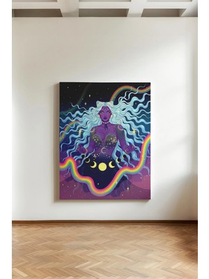 Kanvaspera Gökkuşağı Tanrıçası - Kanvas Tablo - Astroloji ve Mitoloji Temalı Modern Duvar Dekoru