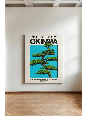 Kanvaspera Okinawa Japan - Kanvas Tablo - Japon Illüstrasyon, Salon Dekorasyonu, Vintage Duvar Dekoru