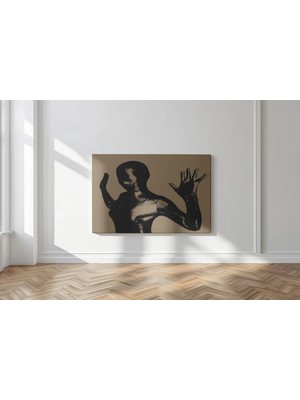 Kanvaspera Temassız Kanvas Tablo - Çağdaş Sanat | Modern Silüet Tekniği | Şık Duvar Dekoru