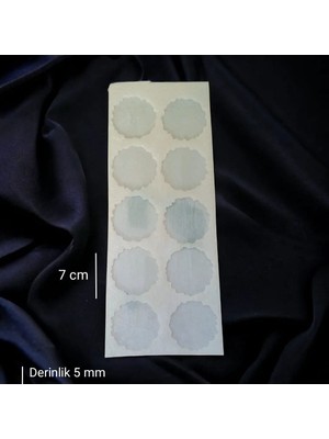 ElHobi 7cm - 10lu Tırtıklı Yuvarlak Magnet Kalıbı