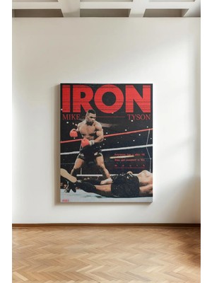 Kanvaspera Mike Tayson Iron Poster - Kanvas Tablo