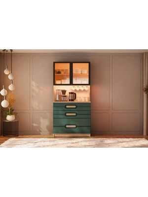 Bigeno Çekmeceli Mdf Kahve Köşesi