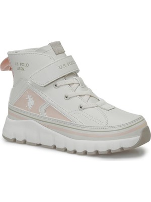 U.s. Polo Assn. Keltes Jr Bej Kız Çocuk High Sneaker 102695946