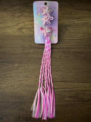 Gülümse Gel Kız Çocuk Yıldız Figürlü Saç Örgülü Saç Tokası Seti Örgü Postiş Peruk Toka Saç Aksesuar Havlu Lastik Toka Pens Toka