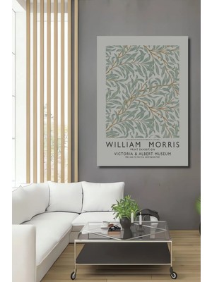 Alpkan William Morris Bitkisel Desen Ahşap Mdf Dekoratif Tablo Dikdörtgen Tablo
