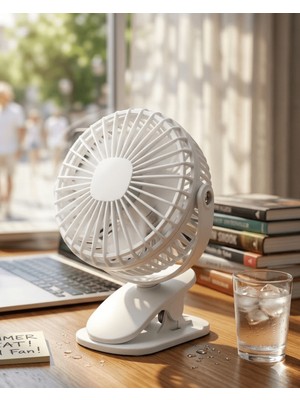 Şarjda ve Fişte Çalışabilen Portatif Mini Fan