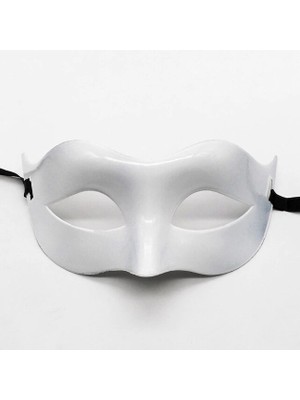 Beyaz Renk Masquerade Kostüm Partisi Venedik Balo Maskesi