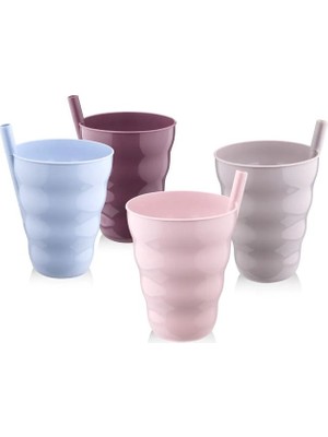 Poşetli Pipetli 3'lü Bardak Ur 3181