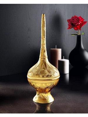 Fair Home Güldanlık Gülsuyu Şişesi Dekoratif Metal Gold – Yasir Model