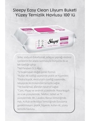 Lilyum ve Orkide Katkılı 100'LÜ, Kireç Sökücü 30'lu Temizlik Havlusu ve Rosie Hediye