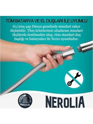 Prime - A Kalite Dayanıklı Paslanmaz Duş Spirali/ekstra Uzun Pvc Banyo Hortumu (Pvc 150)