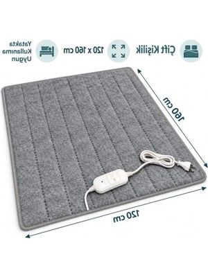Myg Plus Çift Kişilik Elektrikli Battaniye, 120X160 Cm, 80W Isı Ayarı