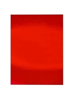 Prime Aynalı Metalik Fon Kartonu Kırmızı 50X70CM 5 Adet (Tek Renk) 199638254896