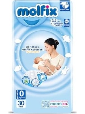 Prime Molfix Bebek Bezi 3D Premature Ekonomik 30 Adet