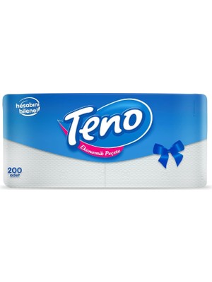 Prime Teno Peçete Tek Katlı Beyaz 200 Adet