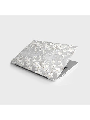 Prime Laptop Bilgisayar Notebook Pc Kaplama Etiketi 3D Beyaz Yaprak