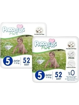 Prime Pure Bebek Bezi 5 Numara (104 Adet) Bakım Seti