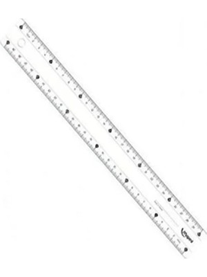 Prime Study Kırılmaz Cetvel, Şeffaf, 30 cm