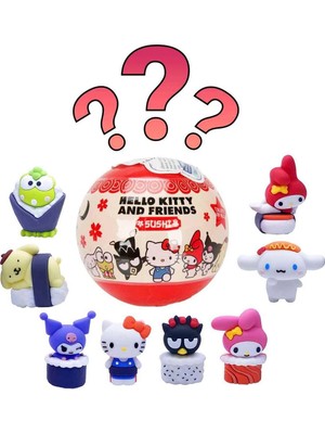 Adalı Store 1020542 Sun-Itg-Clt-3d Figür H.kıtty And Frıends Sushı Sürpriz Paket Hkty 3r 3