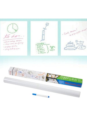 Adalı Store Silinebilir Kalemli Sticker  Duvara Yapışabilen Yazı Tahtası 60X100 cm